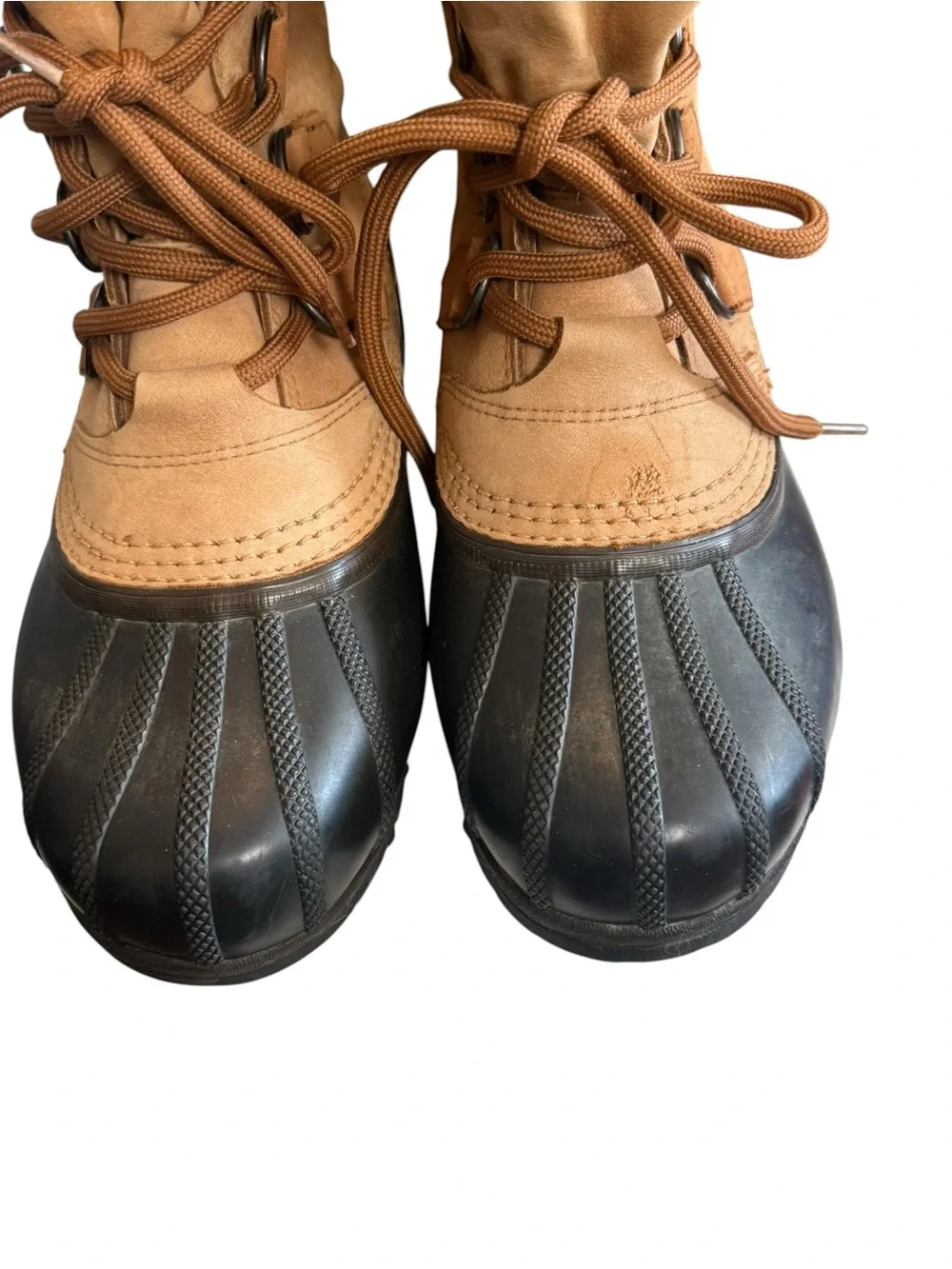 Sorel Caribou Waterproof Winter Snow Boots Women’s US 5 Tan Leather